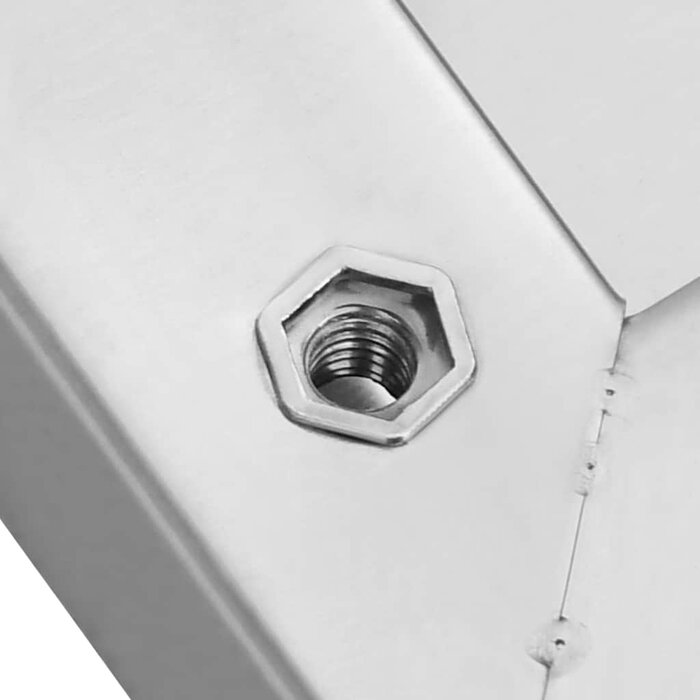 Vidaxl Lot de 2 étagères murales inox 100cm - Jusqu'à 34% de remise