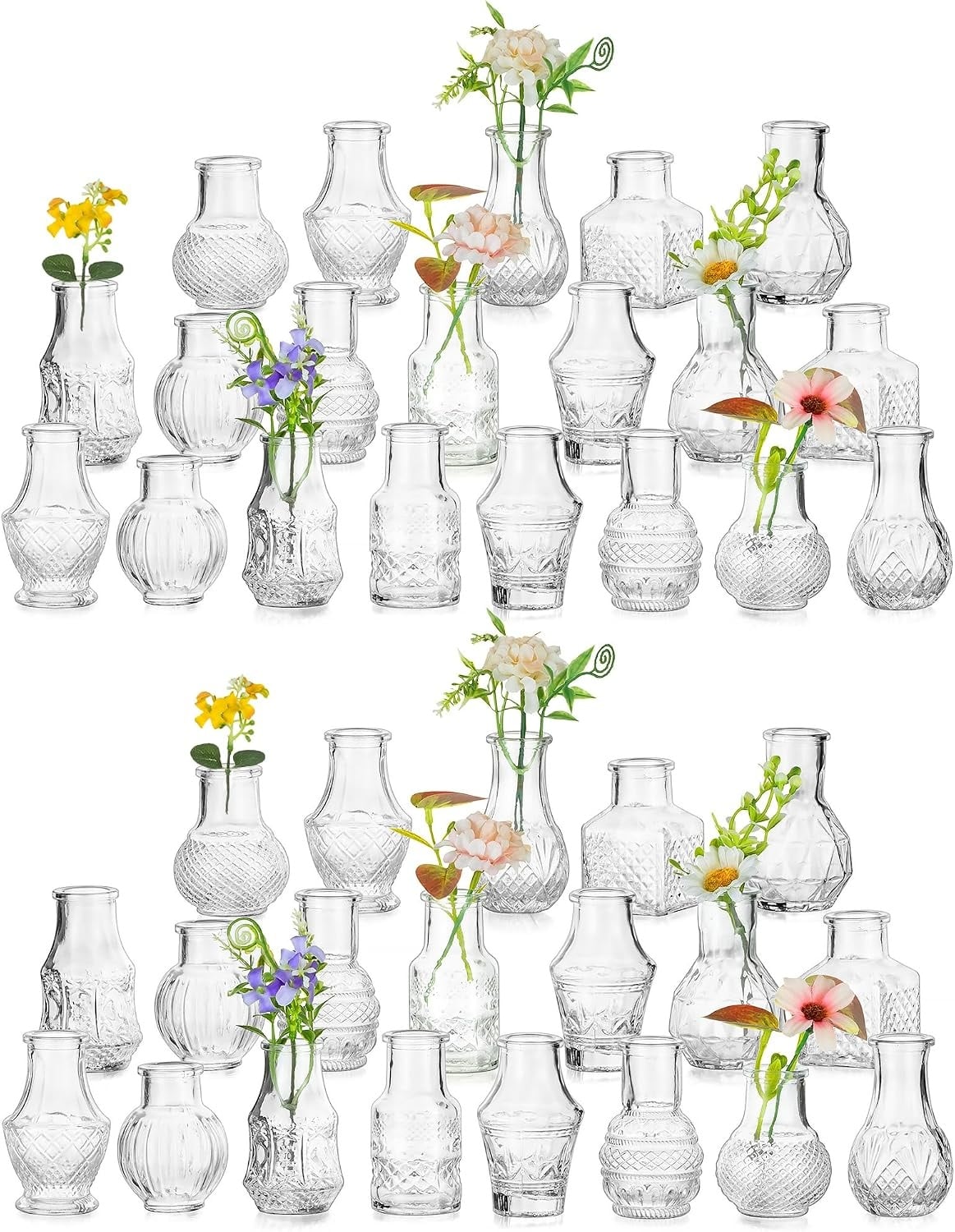 Lot de 40 mini vases en verre vintage - Jusqu'à 33% de remise