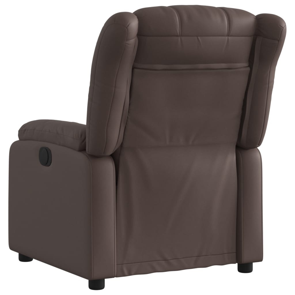 Vidaxl Fauteuil inclinable en similicuir marron - Jusqu'à 42% de remise