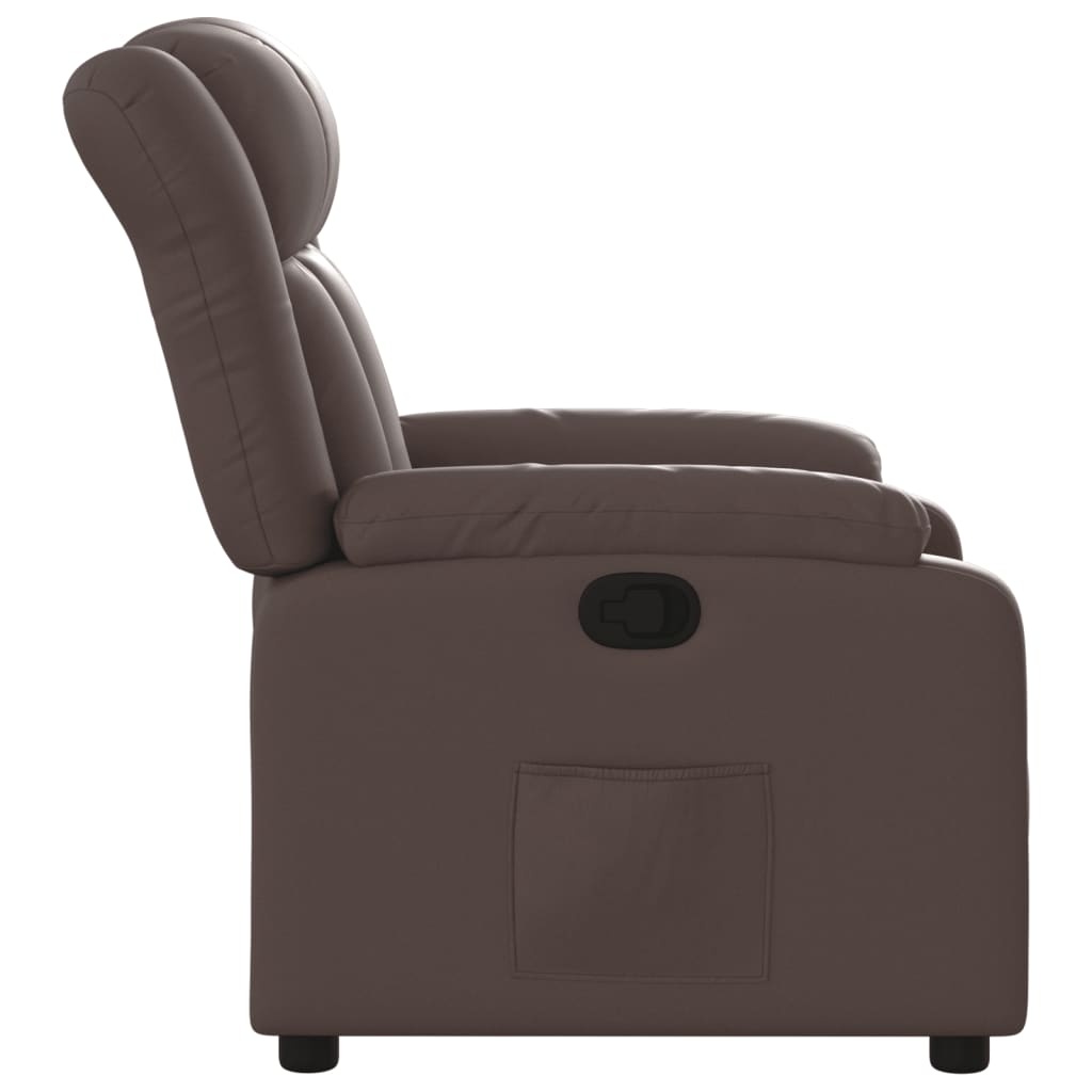 Vidaxl Fauteuil inclinable en similicuir marron - Jusqu'à 42% de remise