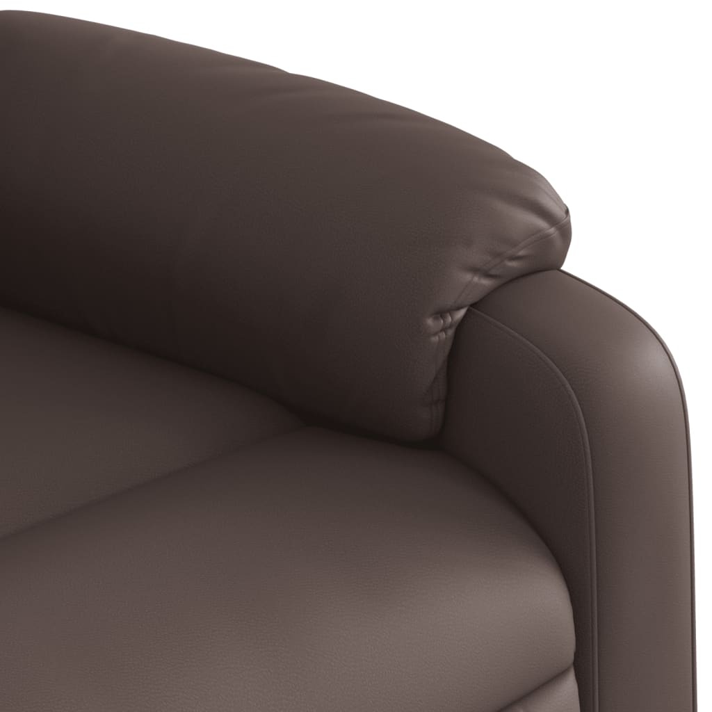 Vidaxl Fauteuil inclinable en similicuir marron - Jusqu'à 42% de remise