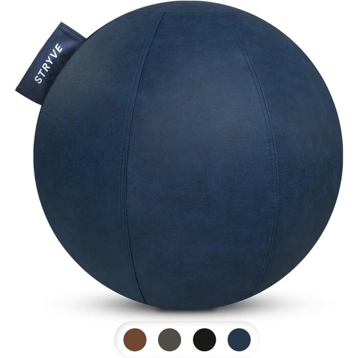 Ballon de fitness ergonomique 65 cm - Bleu - Jusqu'à -35% en outlet