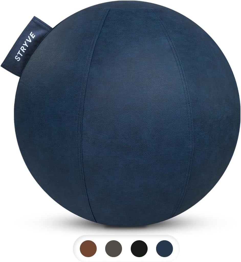 Ballon de fitness ergonomique 65 cm - Bleu - Jusqu'à -35% en outlet