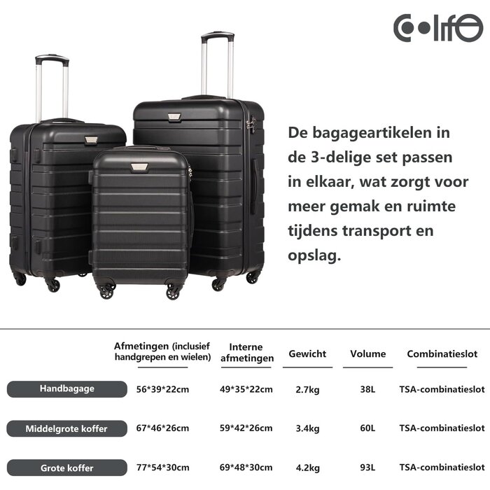 Valise rigide ABS 67cm - Rouge - Jusqu'à -29% sur le prix neuf