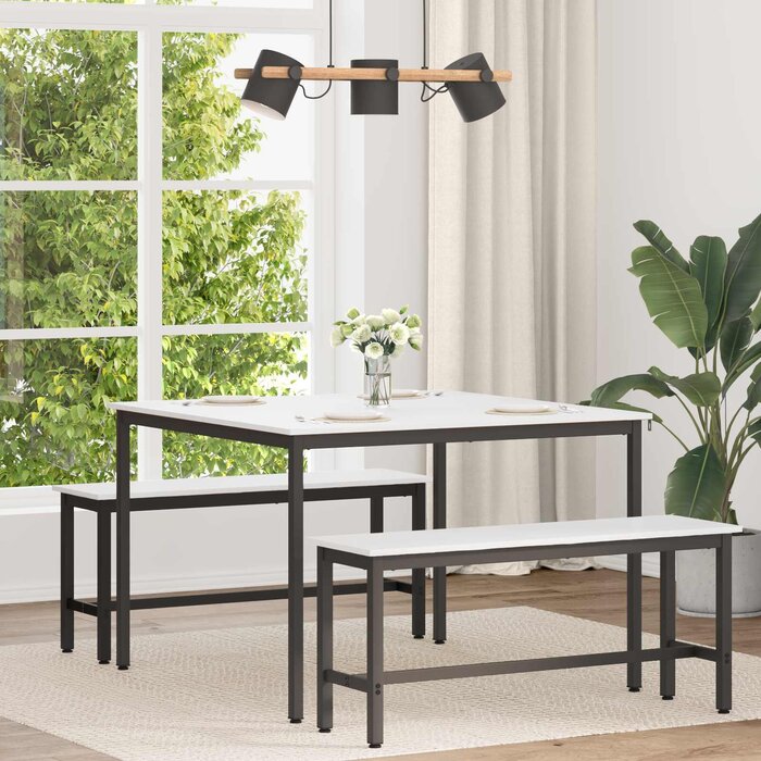 Vidaxl Table à manger carrée 110x110cm bois massif - Jusqu'à -34% en outlet