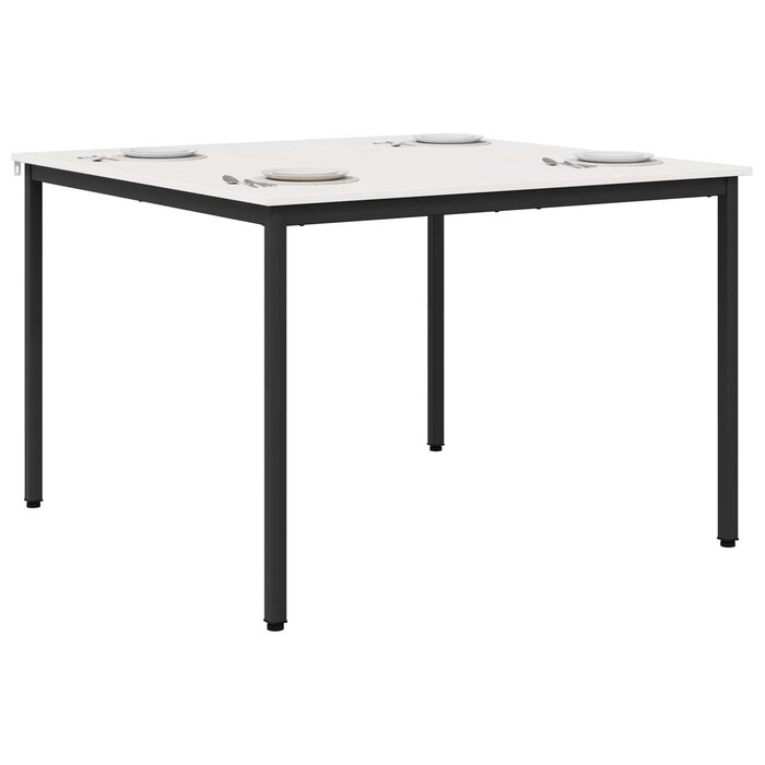 Vidaxl Table à manger carrée 110x110cm bois massif - Jusqu'à -34% en outlet