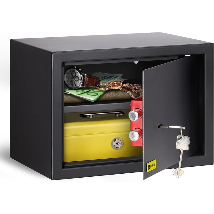 Coffre-fort à clé 50x35x35cm - Acier noir - Jusqu'à -34% de remise