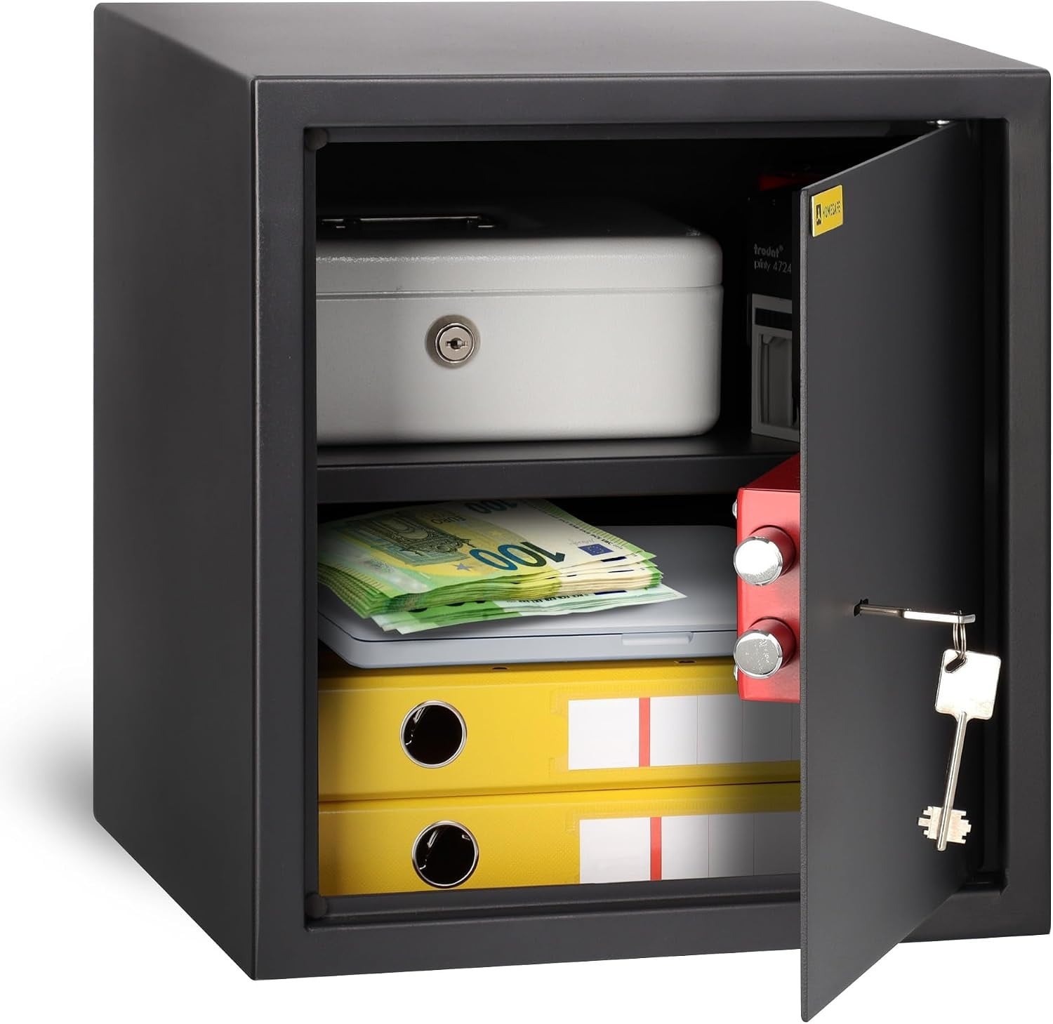 Coffre-fort à clé 50x35x35cm - Acier noir - Jusqu'à -34% de remise