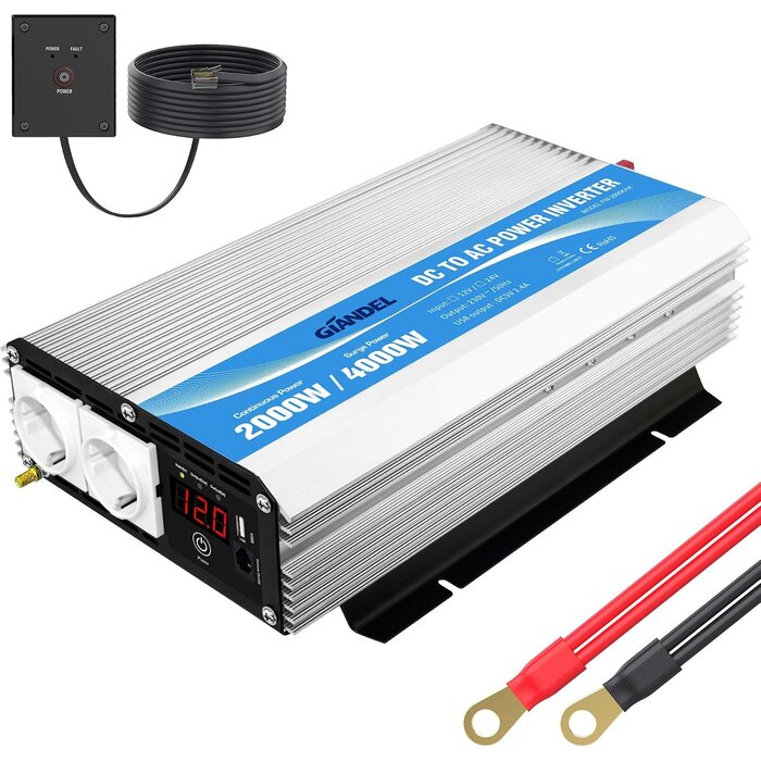 Convertisseur 12V vers 230V 2000W - Jusqu'à 34% de remise