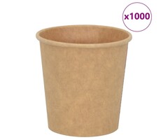 Vidaxl Lot de 1000 gobelets café papier brun 100 ml - Jusqu'à -56%