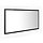 Miroir de salle de bain LED 90x37cm - Gris Brillant - Jusqu'à 33% de remise