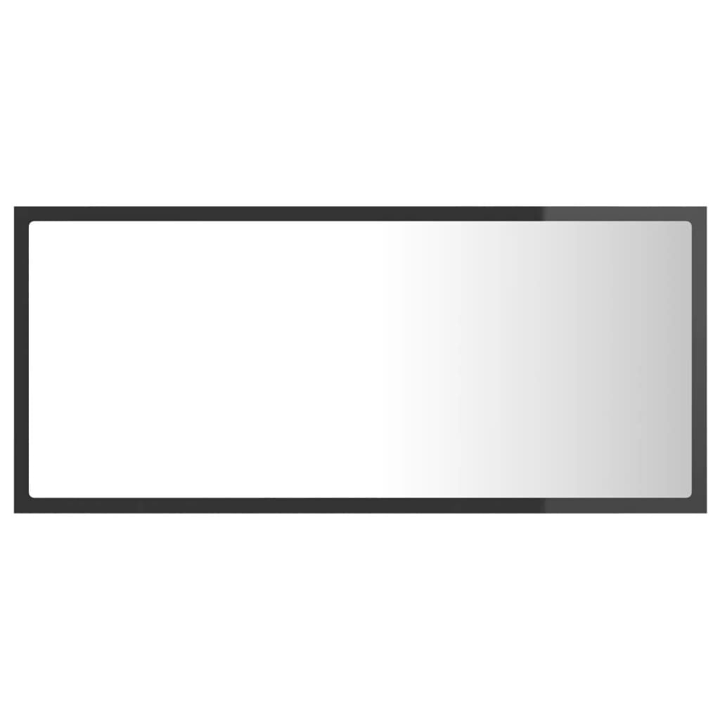 Vidaxl Miroir de salle de bain LED 90x37cm - Gris Brillant - Jusqu'à 33% de remise