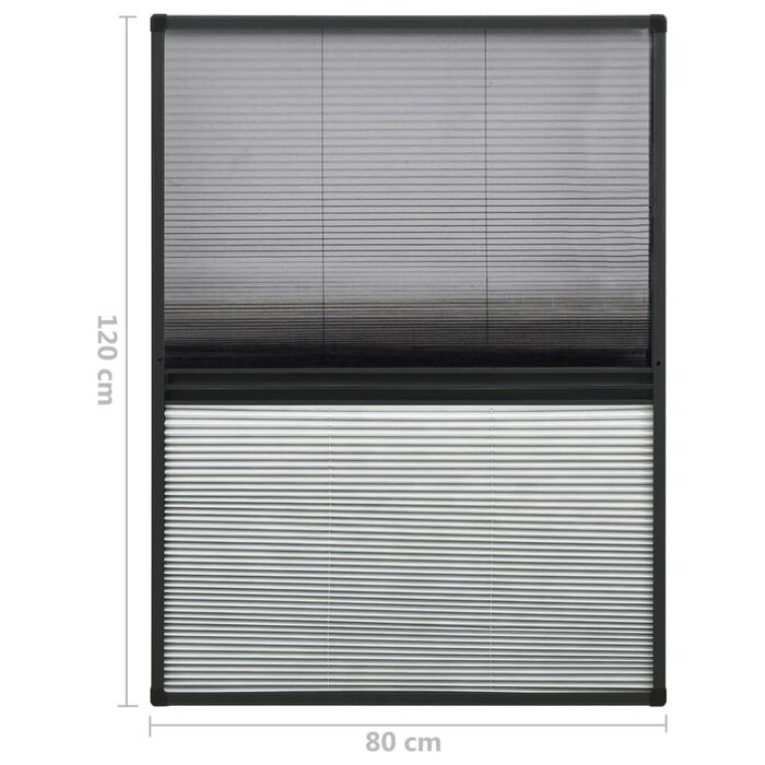 Vidaxl Moustiquaire plissée fenêtre de toit 80x120 cm - Jusqu'à 33% de remise