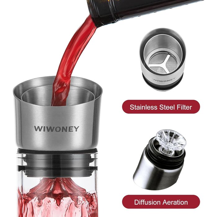 Carafe à vin design montagne - Aérateur 1500 ml - Jusqu'à -33% sur l'outlet