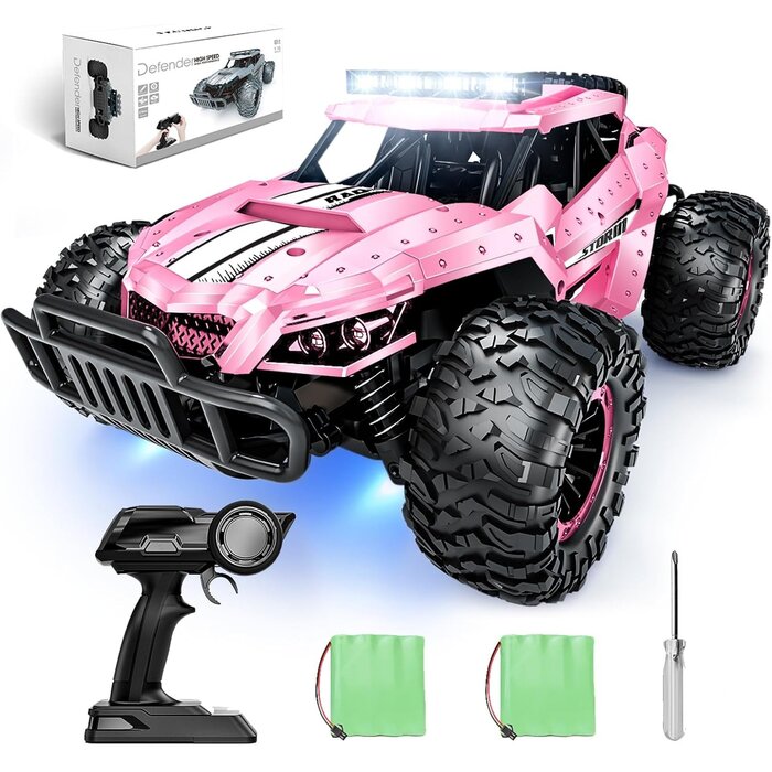 Monstertruck télécommandé rose 1:16 - Jusqu'à -33% sur l'outlet
