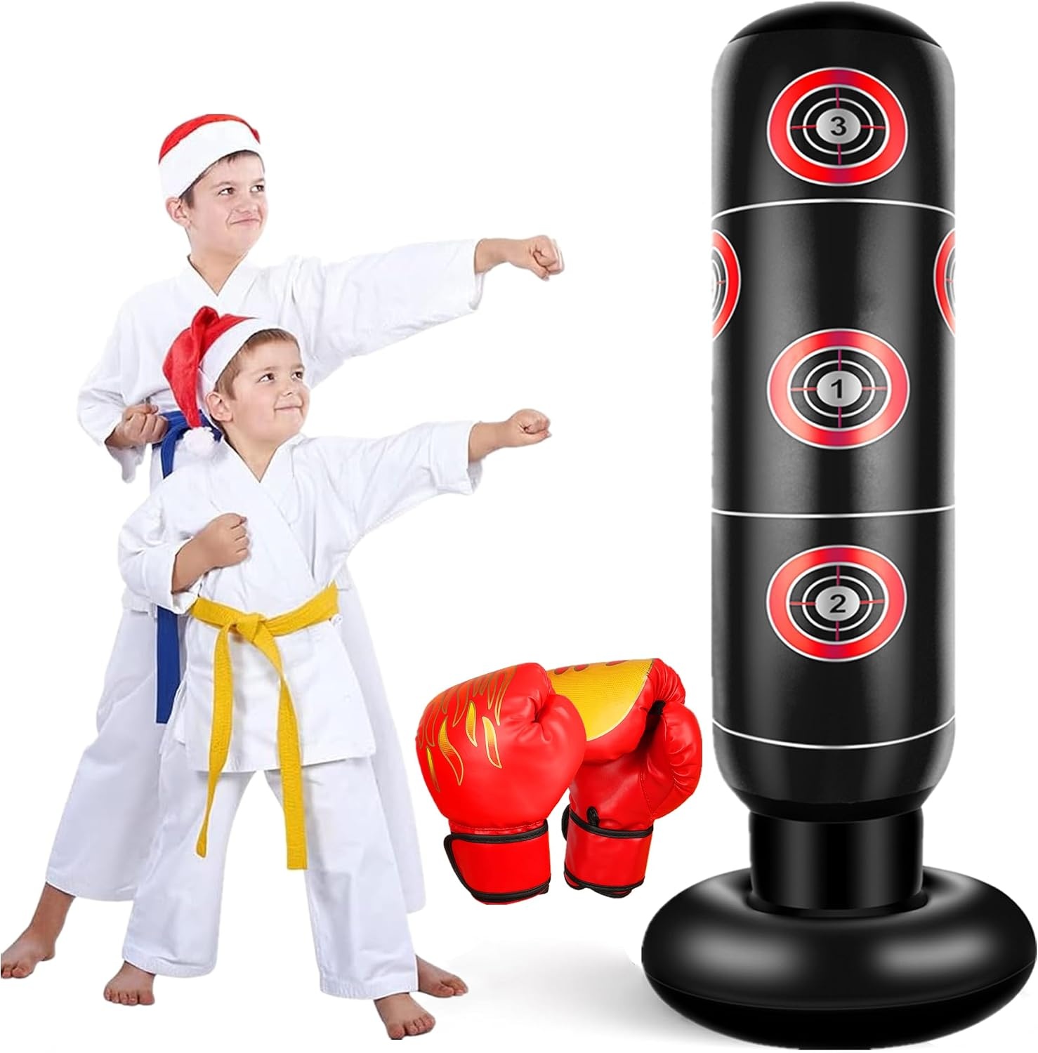 Sac de frappe enfant 160 cm + gants - Jusqu'à -31% sur l'état déballé
