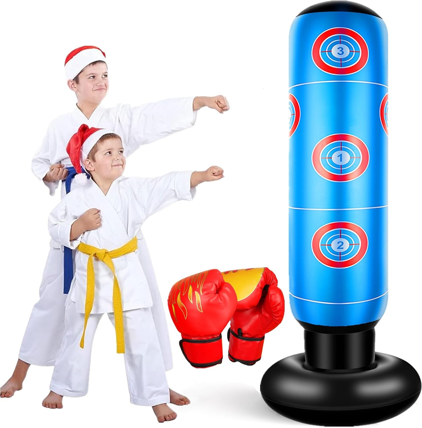 Sac de frappe enfant 160 cm + gants - Jusqu'à -31% sur l'état déballé