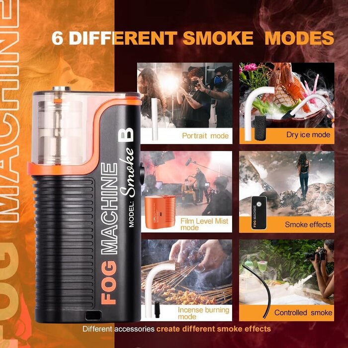 Machine à fumée portable 40W avec télécommande - Jusqu'à -35% de remise