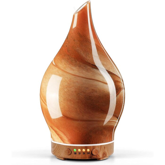 Diffuseur Huiles Essentielles Verre Soufflé LED - Jusqu'à -33%