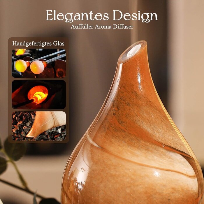 Diffuseur Huiles Essentielles Verre Soufflé LED - Jusqu'à -33%