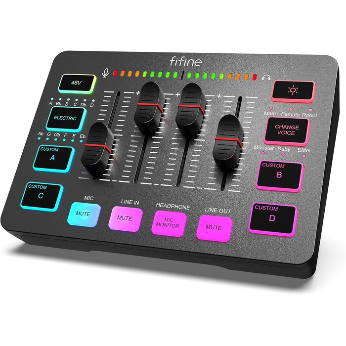 Table de mixage Audio Gaming RGB - Jusqu'à 33% de réduction