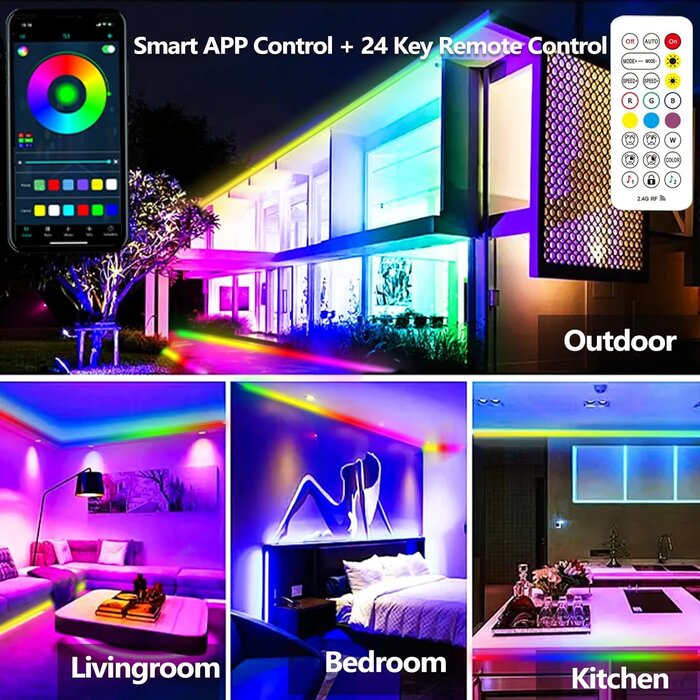Ruban LED Extérieur 30m RGB+IC étanche - Jusqu'à -33% sur l'outlet