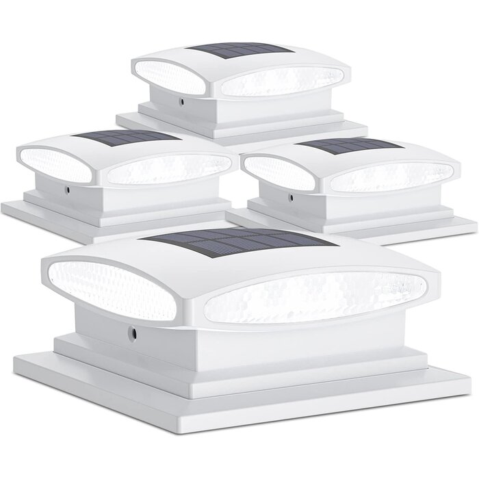 4 Chapeaux de poteau solaires LED - Jusqu'à -58% sur votre éclairage extérieur