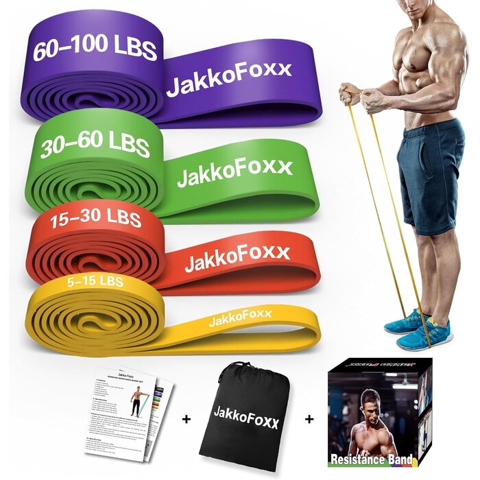 Set de 4 Bandes de Résistance Musculation - Jusqu'à 26% de remise