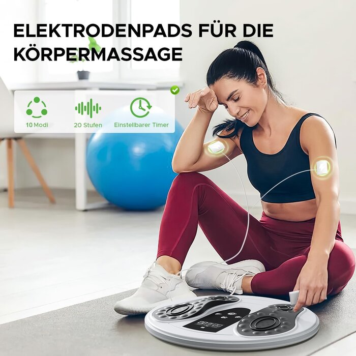 Appareil de massage des pieds EMS TENS et infrarouge - Jusqu'à -30%