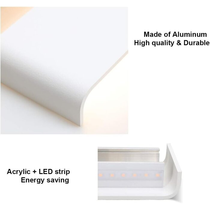 Applique Murale LED 91cm 30W - Blanc Chaud - Jusqu'à -34% sur l'Outlet