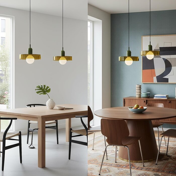 Suspension lumineuse verre vert ø25cm - Jusqu'à -34% sur votre déco rétro