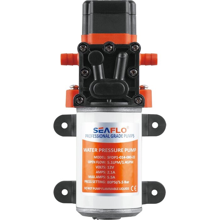 Pompe à membrane 12V 5L/min 6,9 bar - Jusqu'à 29% de réduction
