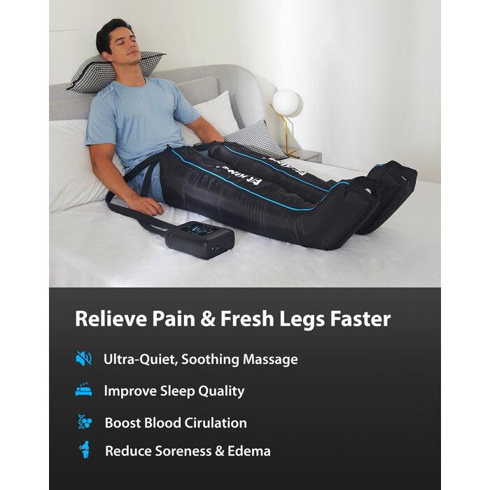 Massage par compression sans fil pour jambes (Taille M) - Jusqu'à -35%