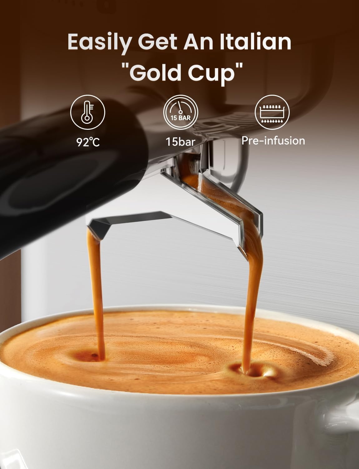 Machine à Expresso 15 bars Inox - Jusqu'à 35% de remise