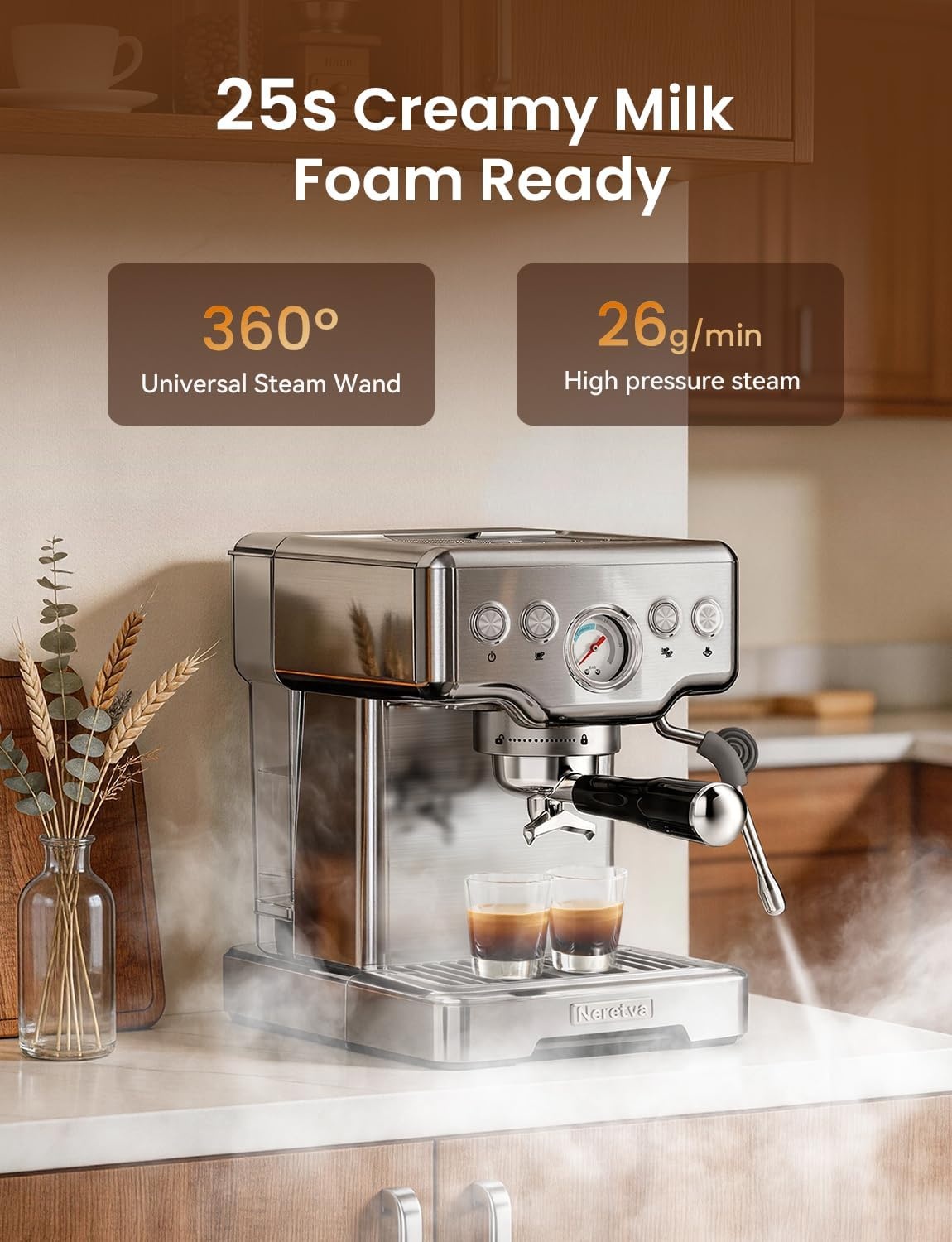 Machine à Expresso 15 bars Inox - Jusqu'à 35% de remise