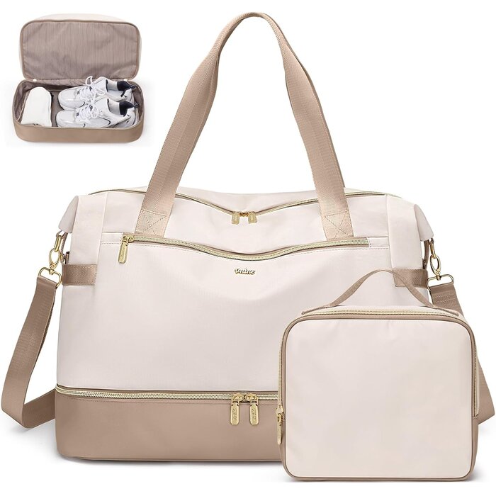 Sac de voyage 30L Beige - Pliable et imperméable - Jusqu'à -33%