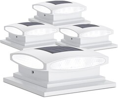 Lot de 4 lanternes solaires pour poteaux - Éclairage extérieur - Jusqu'à -51%