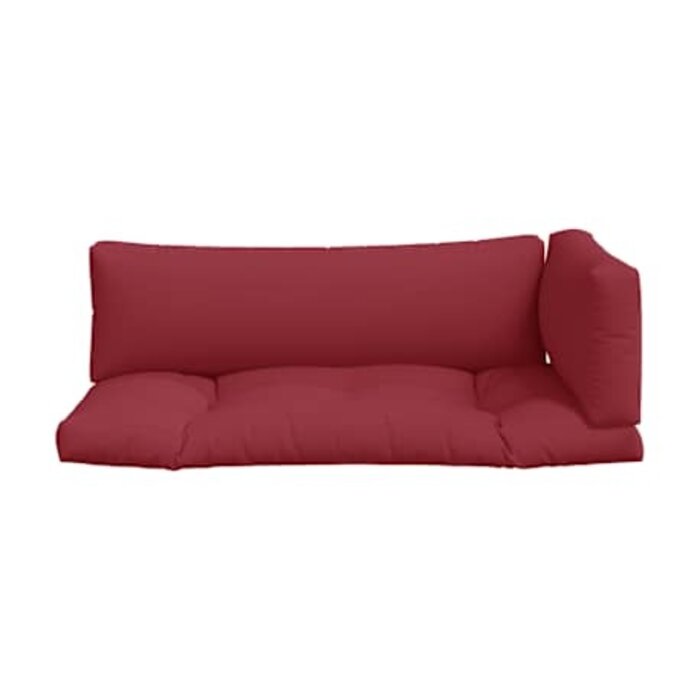 Vidaxl Ensemble 3 coussins pour palette Rouge Vin - Jusqu'à -33% Outlet