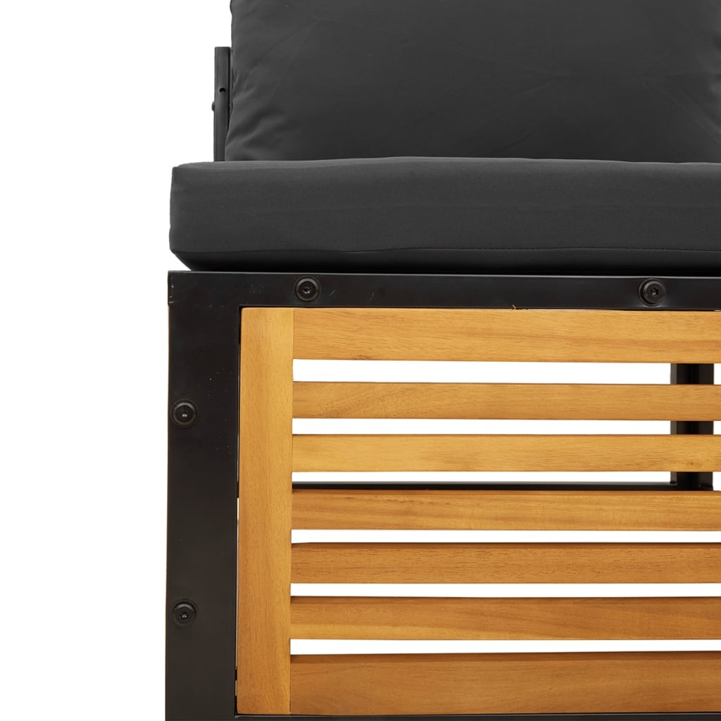 Vidaxl Banc de jardin en acacia avec coussins - Jusqu'à 35% de réduction