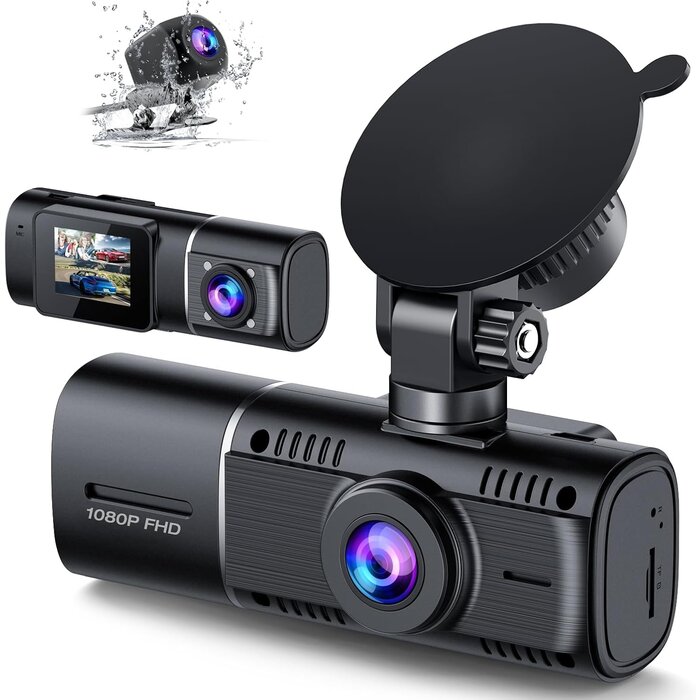 Dashcam 3 Canaux Vision Nocturne + SD 64 Go - Jusqu'à 33% de remise