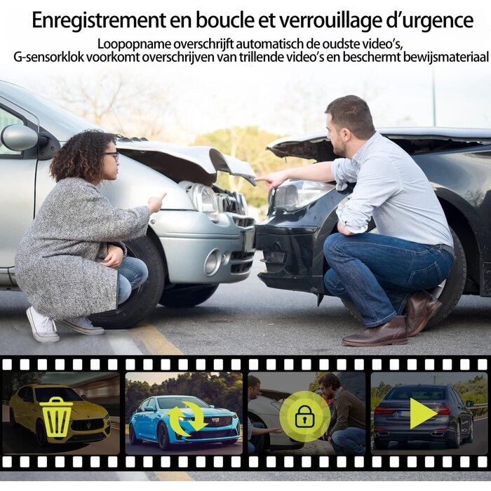 Dashcam 3 Canaux Vision Nocturne + SD 64 Go - Jusqu'à 33% de remise