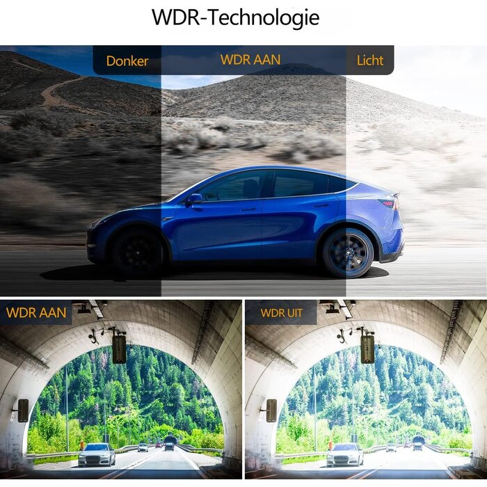 Dashcam 3 canaux Full HD avec vision nocturne - Jusqu'à 33% de remise