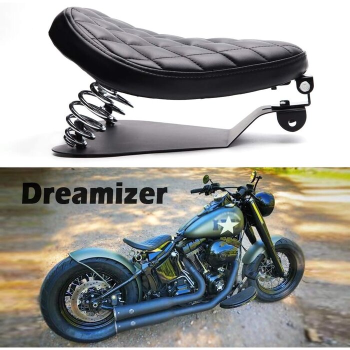 Selle moto solo diamantée pour Bobber et Sportster - Jusqu'à 29% de remise