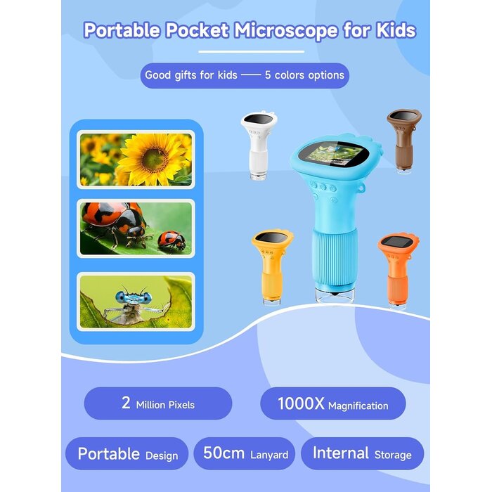 Microscope numérique enfant 1000x HD - Jusqu'à 31% de remise sur l'outlet