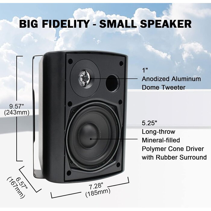 Enceintes Bluetooth Extérieur 600W - Système Audio Mural - Jusqu'à -35%