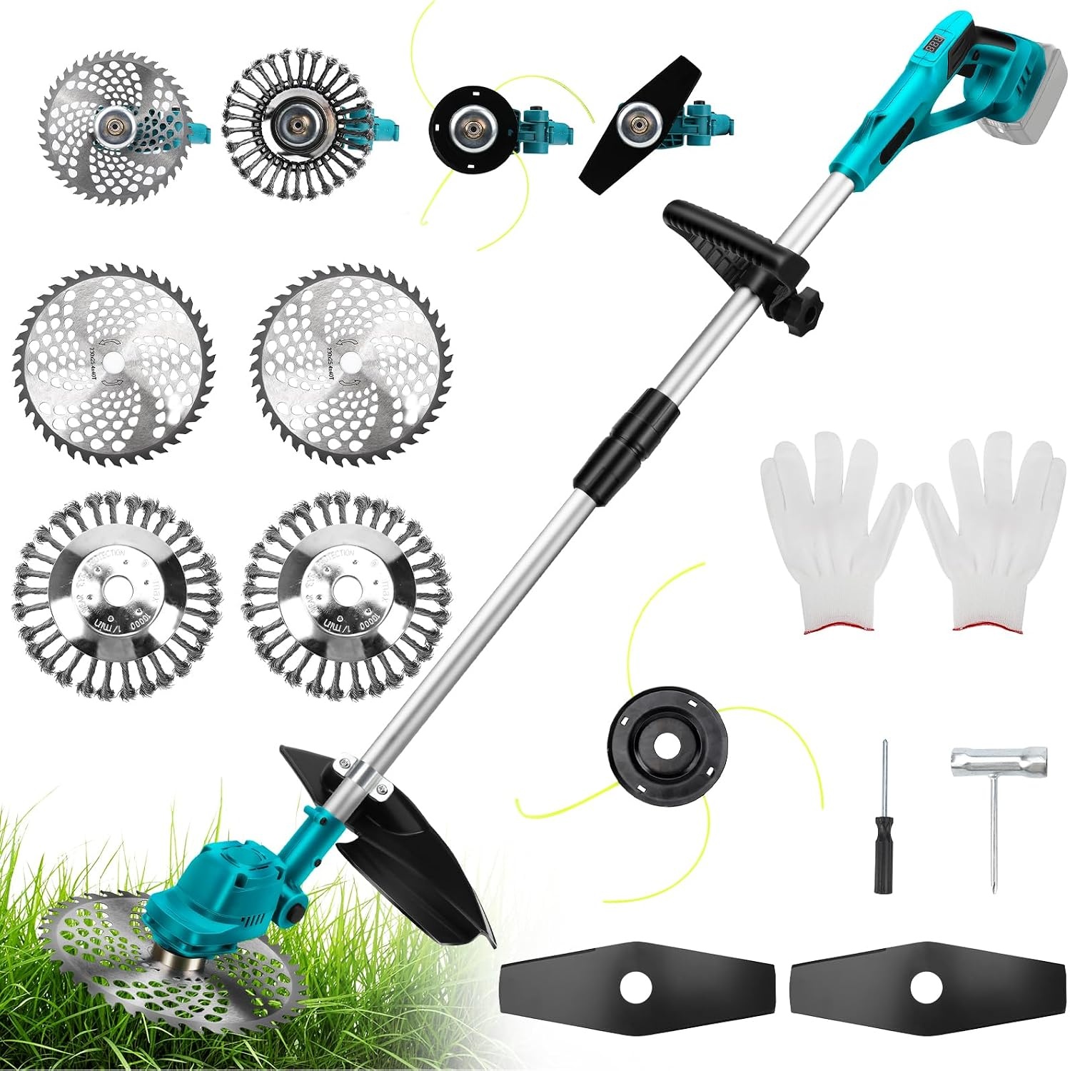 Coupe-bordure 4-en-1 sans fil compatible Makita 18V - Jusqu'à -35%