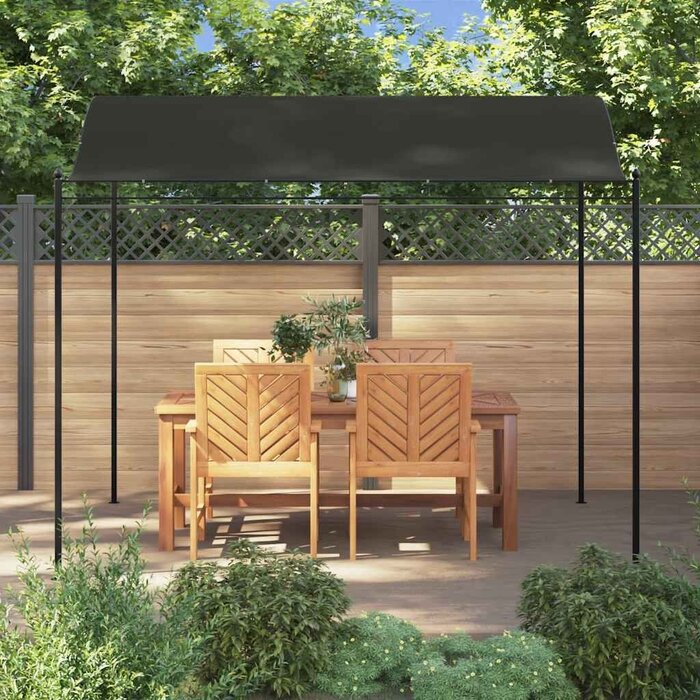 Vidaxl Auvent de jardin 3 x 2,4 m Anthracite - Jusqu'à 35% de réduction