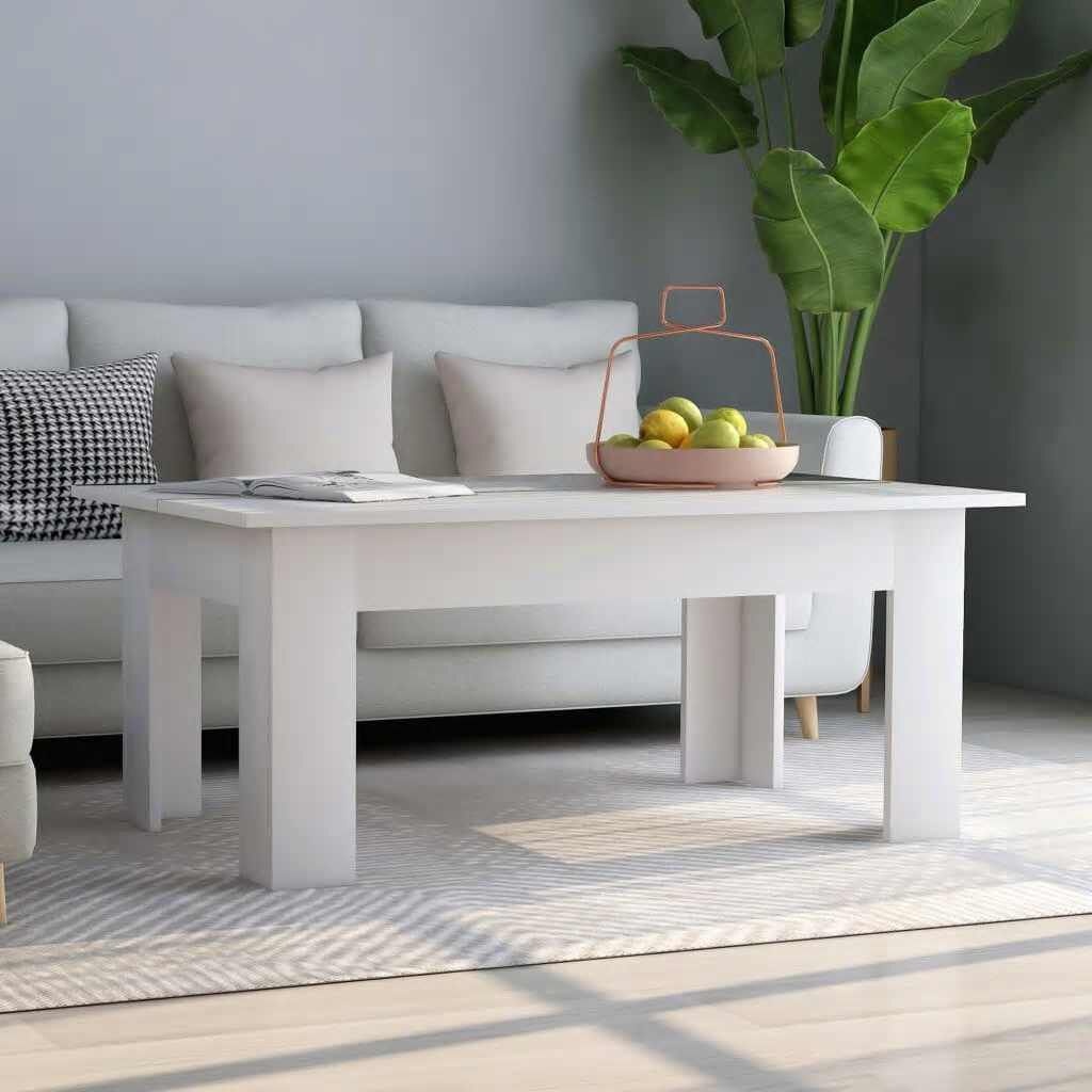 Vidaxl Table basse rectangulaire moderne, blanc - Jusqu'à 32% de remise