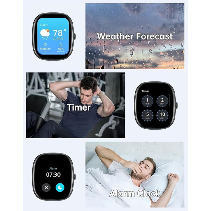 Montre connectée intelligente HD - Appels Bluetooth - Jusqu'à -27%