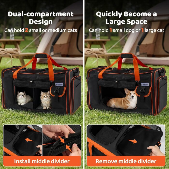 Odoland Sac de transport extensible pour animaux - Jusqu'à -34% sur votre achat